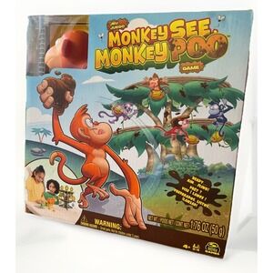 Monkey See Monkey Poo Board Game 2-4 Players Ages 4+ Banana Scent
